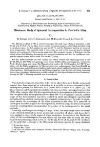 Physica Status Solidi a-1977-Tahara-Fe-Cr-Co合金中旋节分解的穆斯堡尔谱研究