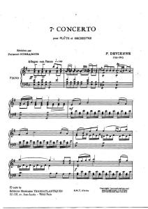 Devienne - Concert for Flute - piano part 长笛 长笛