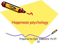 Happiness psychology