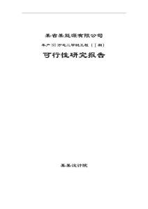 新疆某新能源公司年产80万吨二甲醚工程项目可行性研究报告