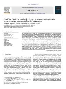 Identifying functional stakeholder clusters to maximise communication for the ecosystem approach to fisheries management