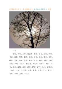 中国农历全年十二个月雅称大全 农历春天雅称大全 组图