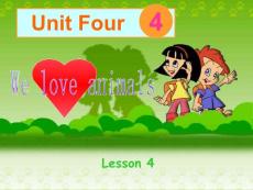 PEP版小学英语三年级上册《Unit 4 We love animals》PPT课件：Lesson 4 Unit4Lesson4[教育精品]