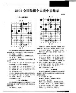 2005全国象棋个人赛中局集萃