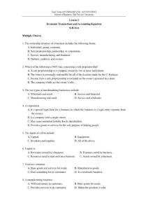 基础会计学英文习题库lesson02-selftest