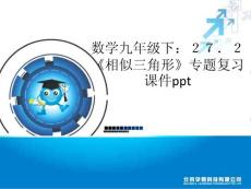 数学九年级下：２７．２《相似三角形》专题复习课件ppt