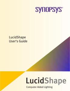 LucidShape.v2.0教程--用户手册..User´s guide