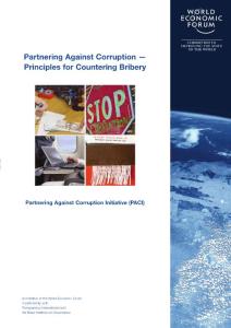 Partnering Against Corruption — Principles for Countering Bribery