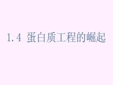 生物：1.4《蛋白质工程的崛起》课件（新人教版选修3）