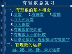 中考数学有理数总复习