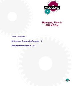 5）Managing Plots in ADAMS-Rail