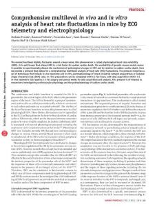nprot.2015.139-Comprehensive multilevel in vivo and in vitro analysis of heart rate fluctuations in mice by ECG telemetry and electrophysiology