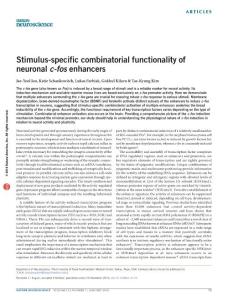 nn.4170-Stimulus-specific combinatorial functionality of neuronal c-fos enhancers