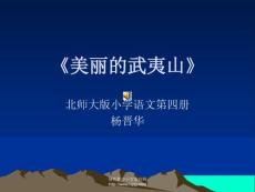 小学二年级下学期语文《美丽的武夷山》PPT课件