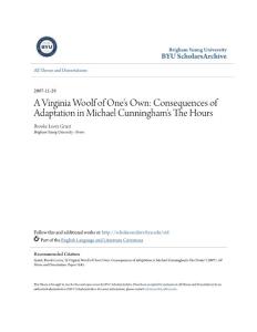 A Virginia Woolf of One´s Own Consequences of Adaptation in…