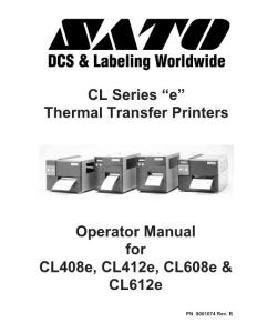CL408-612e Operator Manual