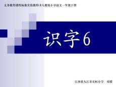 人教版小学一年级下册语文课件：《识字6》课件