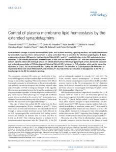 ncb3339-Control of plasma membrane lipid homeostasis by the extended synaptotagmins