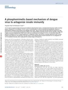 ni.3393-A phosphomimetic-based mechanism of dengue virus to antagonize innate immunity