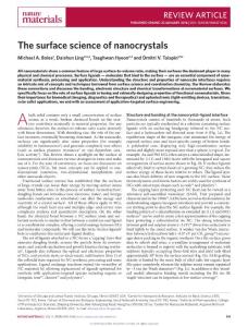 nmat4526-The surface science of nanocrystals