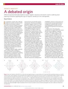 nmat4546-Magnetic nematicity A debated origin