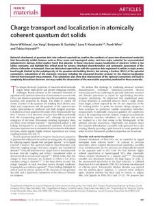nmat4576-Charge transport and localization in atomically coherent quantum dot solids