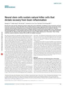 nn.4211-Neural stem cells sustain natural killer cells that dictate recovery from brain inflammation