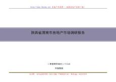 禾瑞营销2010年4月29日陕西省渭南市房地产市场调研报告