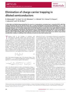 nmat4626-Elimination of charge carrier trapping in diluted semiconductors