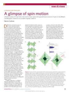 nmat4647-Ultrafast spectroscopy- A glimpse of spin motion
