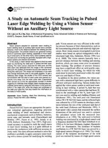 A Study on Automatic Seam Tracking in Pulsed
