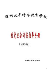 感觉统合训练手册