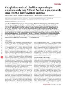 nprot.2016.063-Methylation-assisted bisulfite sequencing to simultaneously map 5fC and 5caC on a genome-wide scale for DNA demethylation analysis