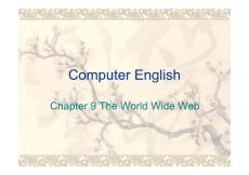 计算机专业英语chapter9