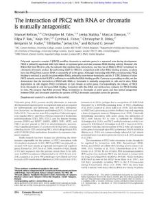 Genome Res.-2016-Beltran-896-907-The interaction of PRC2 with RNA or chromatin is mutually antagonistic