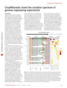 nbt.3628-CrispRVariants charts the mutation spectrum of genome engineering experiments