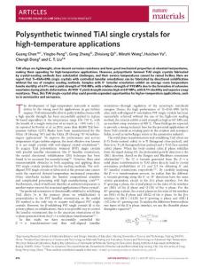 nmat4677-Polysynthetic twinned TiAl single crystals for high-temperature applications