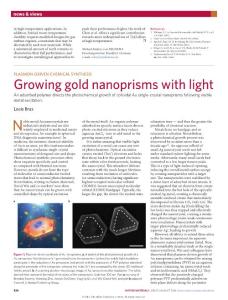 nmat4698-Plasmon-driven chemical synthesis- Growing gold nanoprisms with light