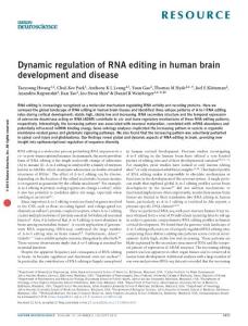 nn.4337-Dynamic regulation of RNA editing in human brain development and disease