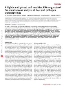 nprot.2016.090-A highly multiplexed and sensitive RNA-seq protocol for simultaneous analysis of host and pathogen transcriptomes