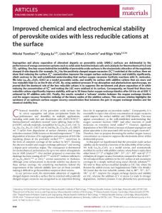 nmat4659-Improved chemical and electrochemical stability of perovskite oxides with less reducible cations at the surface