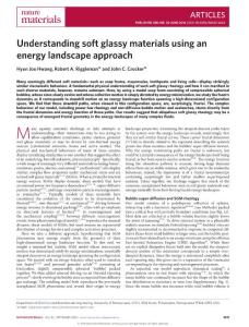 nmat4663-Understanding soft glassy materials using an energy landscape approach