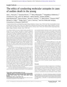 Genome Res.-2016-McGuire-1165-9- The ethics of conducting molecular autopsies in cases of sudden death in the young