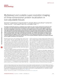 nbt.3641-Multiplexed and scalable super-resolution imaging of three-dimensional protein localization in size-adjustable tissues