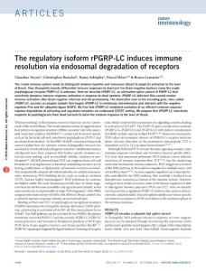 ni.3536-The regulatory isoform rPGRP-LC induces immune resolution via endosomal degradation of receptors
