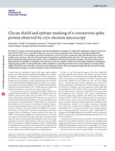 nsmb.3293-Glycan shield and epitope masking of a coronavirus spike protein observed by cryo-electron microscopy