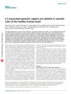 nn.4388-L1-associated genomic regions are deleted in somatic cells of the healthy human brain