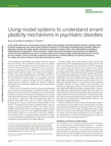 nn.4413-Using model systems to understand errant plasticity mechanisms in psychiatric disorders