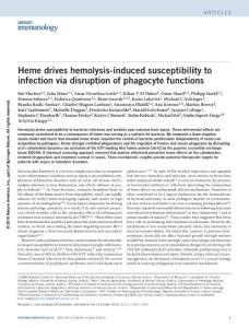 ni.3590-Heme drives hemolysis-induced susceptibility to infection via disruption of phagocyte functions