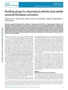 nchembio.2211-Profiling drugs for rheumatoid arthritis that inhibit synovial fibroblast activation
